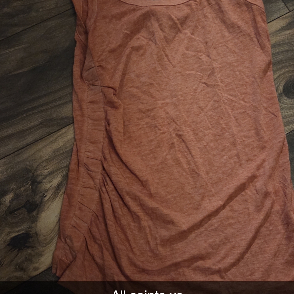 All Saints Terracotta Sleeveless Top